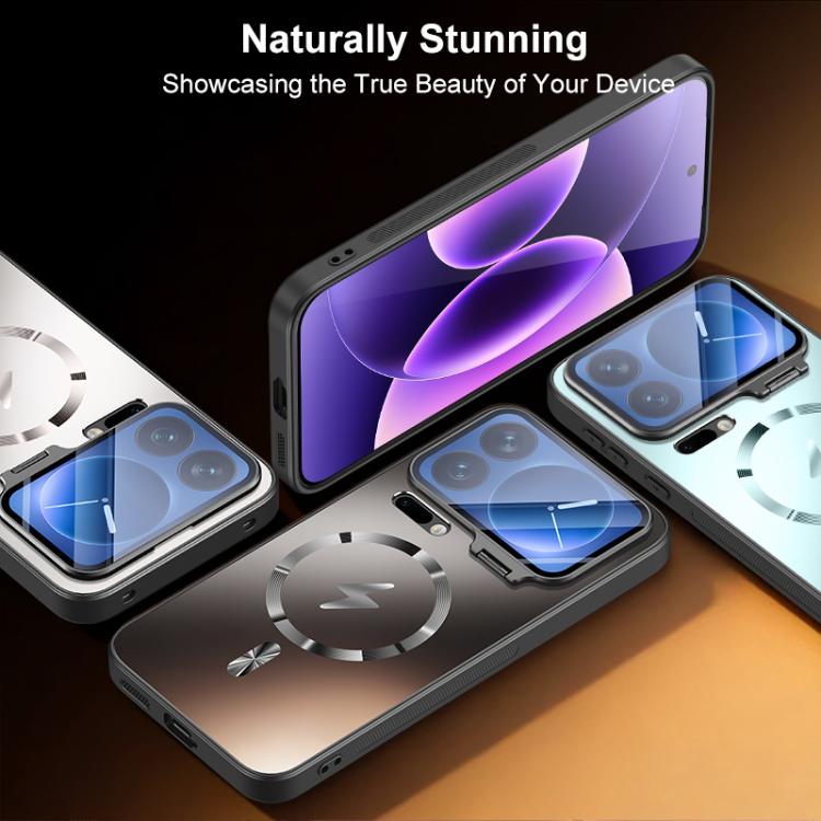 For Xiaomi 17 Pro Max Straight Edge Camshield Lens Frame Holder Magnetic Phone Case