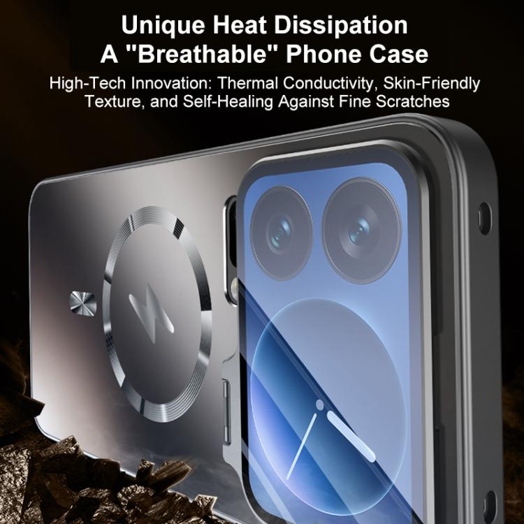 For Xiaomi 17 Pro Max Straight Edge Camshield Lens Frame Holder Magnetic Phone Case