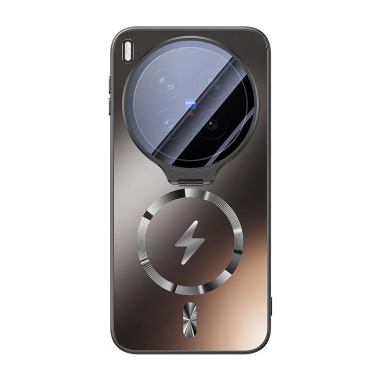 For vivo X300 Ultra Straight Edge Camshield Lens Frame Holder Magnetic Phone Case
