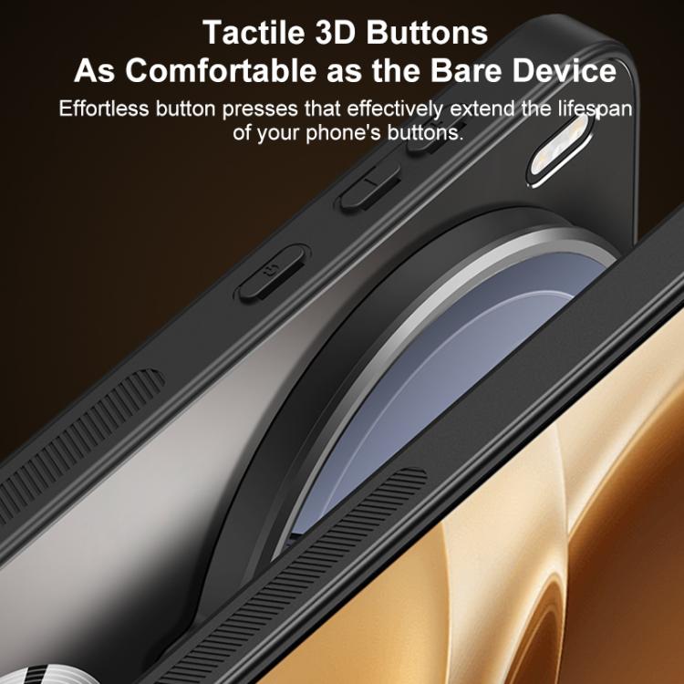 For vivo X300 Ultra Straight Edge Camshield Lens Frame Holder Magnetic Phone Case