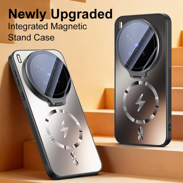 For vivo X300 Ultra Straight Edge Camshield Lens Frame Holder Magnetic Phone Case