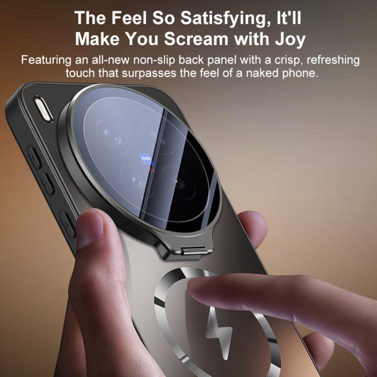 For vivo X300 Ultra Straight Edge Camshield Lens Frame Holder Magnetic Phone Case