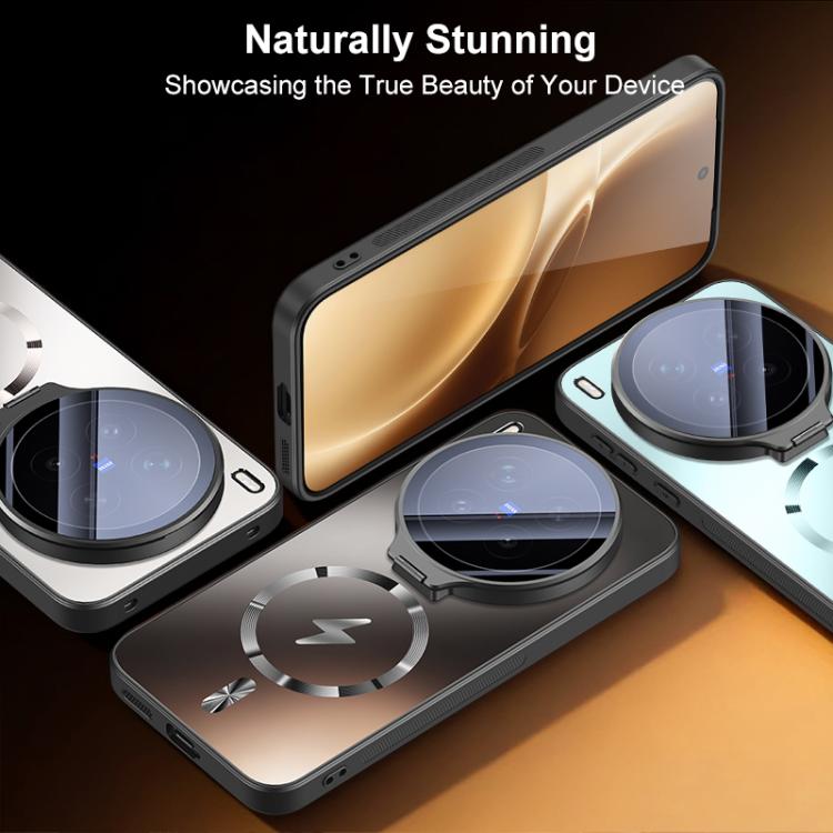 For vivo X300 Ultra Straight Edge Camshield Lens Frame Holder Magnetic Phone Case