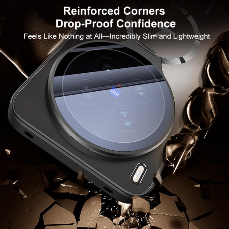 For vivo X300 Ultra Straight Edge Camshield Lens Frame Holder Magnetic Phone Case