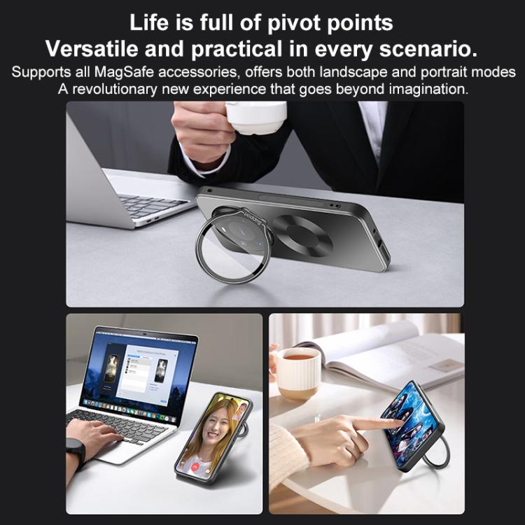 For Huawei Mate 80 Imitation Mate 80 Frosted Camshield Lens-Integrated Holder Phone Case