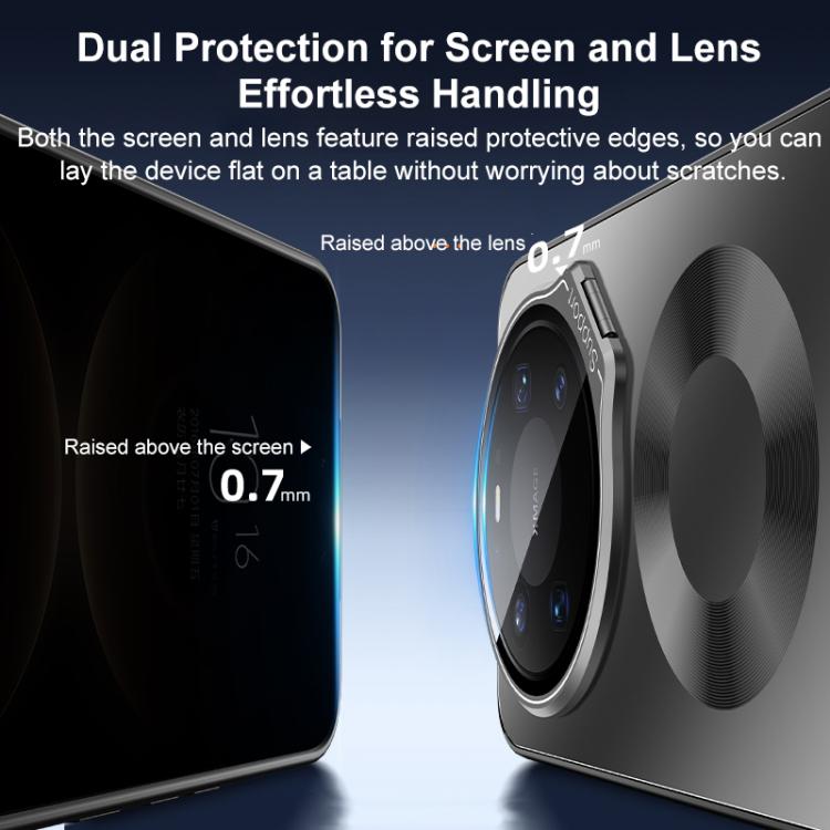 For Huawei Mate 80 Imitation Mate 80 Frosted Camshield Lens-Integrated Holder Phone Case