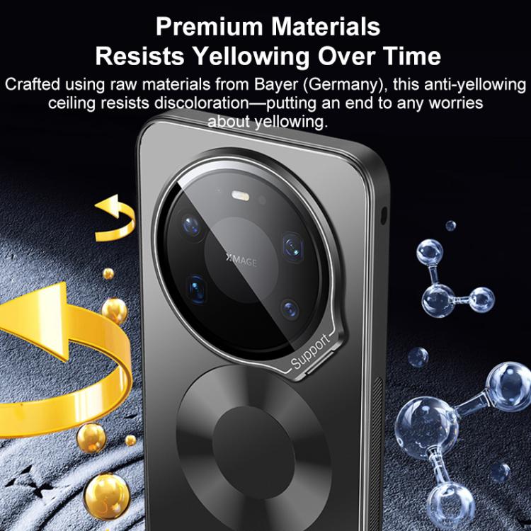 For Huawei Mate 80 Pro Max Imitation Mate 80 Frosted Camshield Lens-Integrated Holder Phone Case