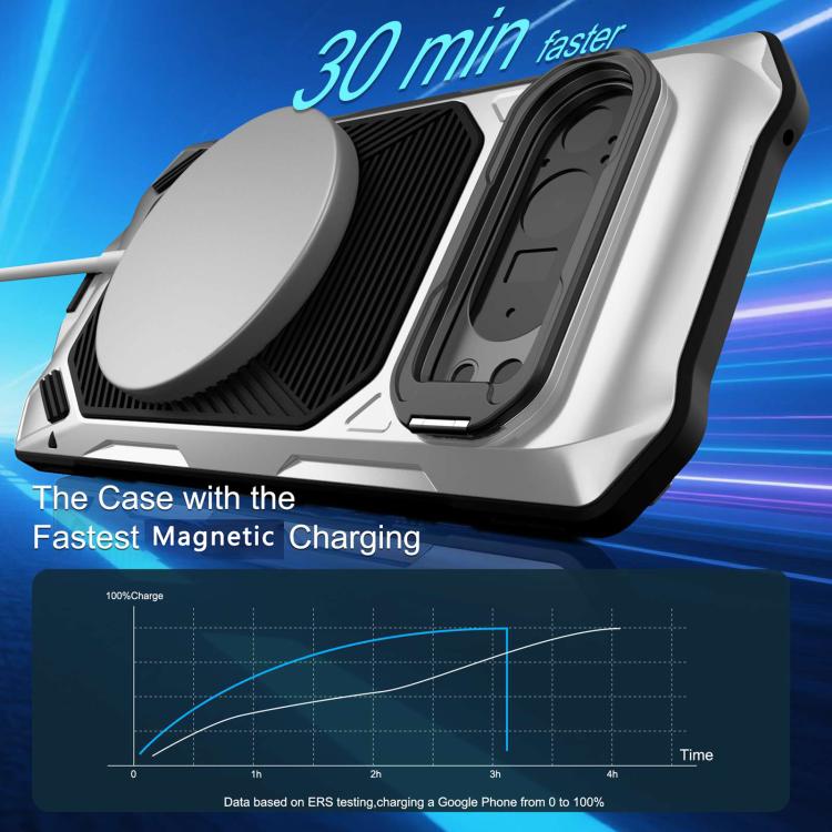 For Google Pixel 9/9 Pro/10/10 Pro Metal Armor Construction IP65 Waterproof Magnetic Phone Case