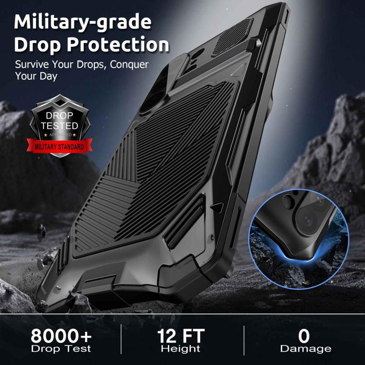 For Samsung Galaxy S26 Ultra 5G Metal Armor Construction IP65 Waterproof Magnetic Phone Case
