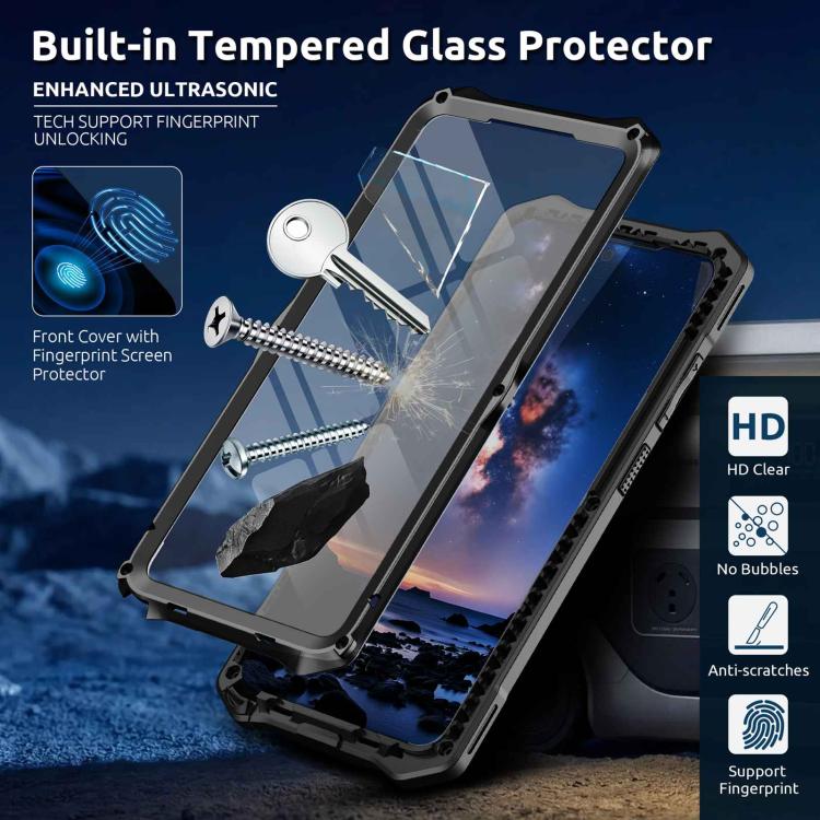 For Samsung Galaxy S26 Ultra 5G Metal Armor Construction IP65 Waterproof Magnetic Phone Case