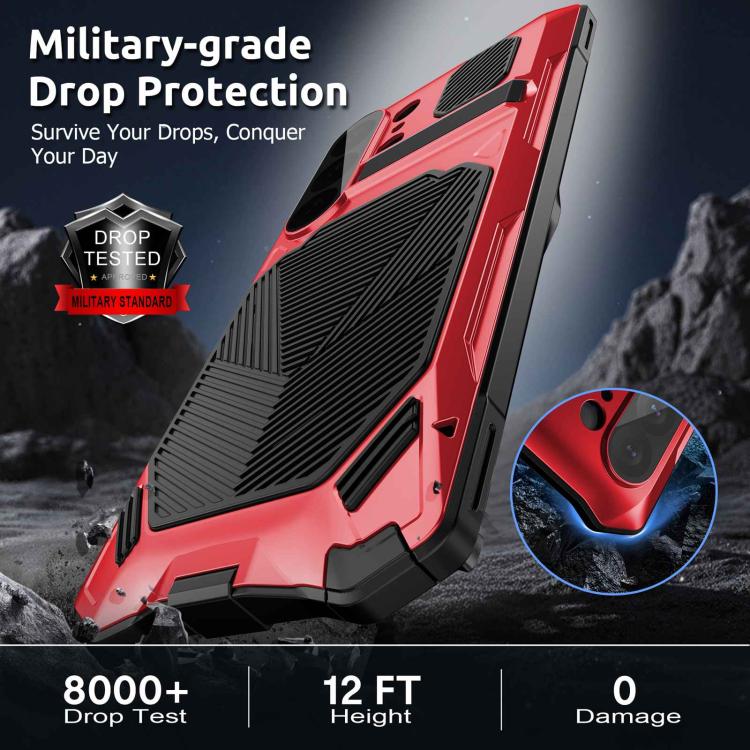 For Samsung Galaxy S26 Ultra 5G Metal Armor Construction IP65 Waterproof Magnetic Phone Case