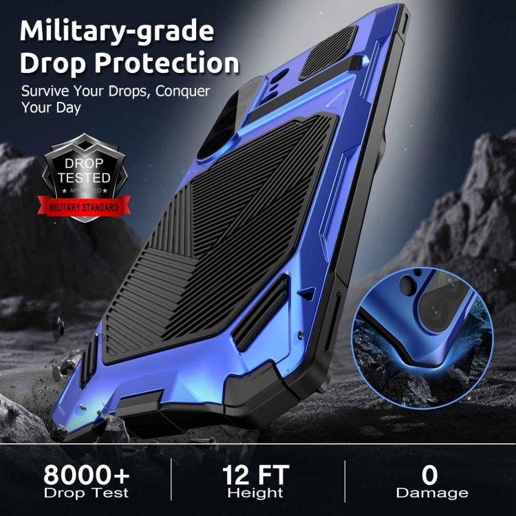 For Samsung Galaxy S26 Ultra 5G Metal Armor Construction IP65 Waterproof Magnetic Phone Case