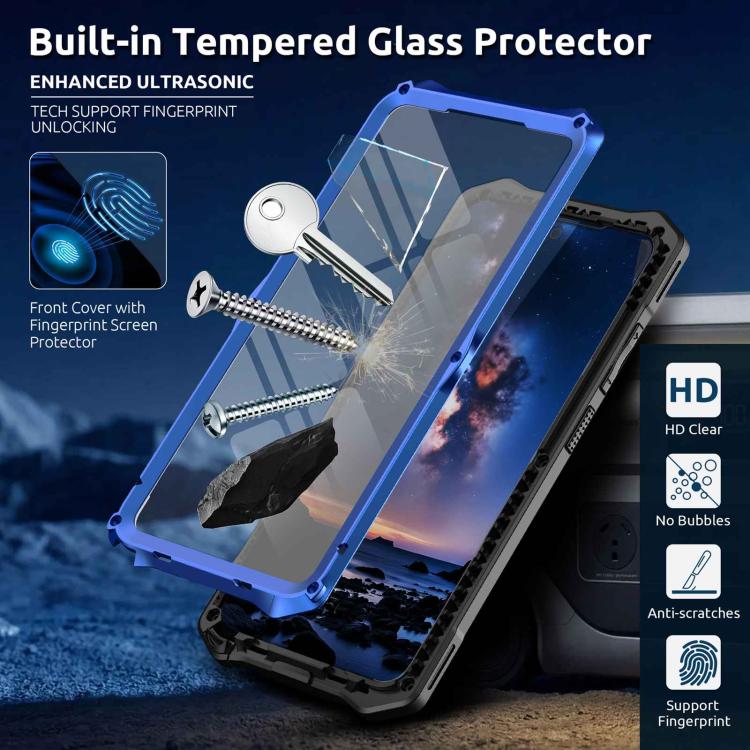 For Samsung Galaxy S26 Ultra 5G Metal Armor Construction IP65 Waterproof Magnetic Phone Case