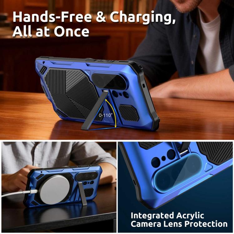 For Samsung Galaxy S26 Ultra 5G Metal Armor Construction IP65 Waterproof Magnetic Phone Case