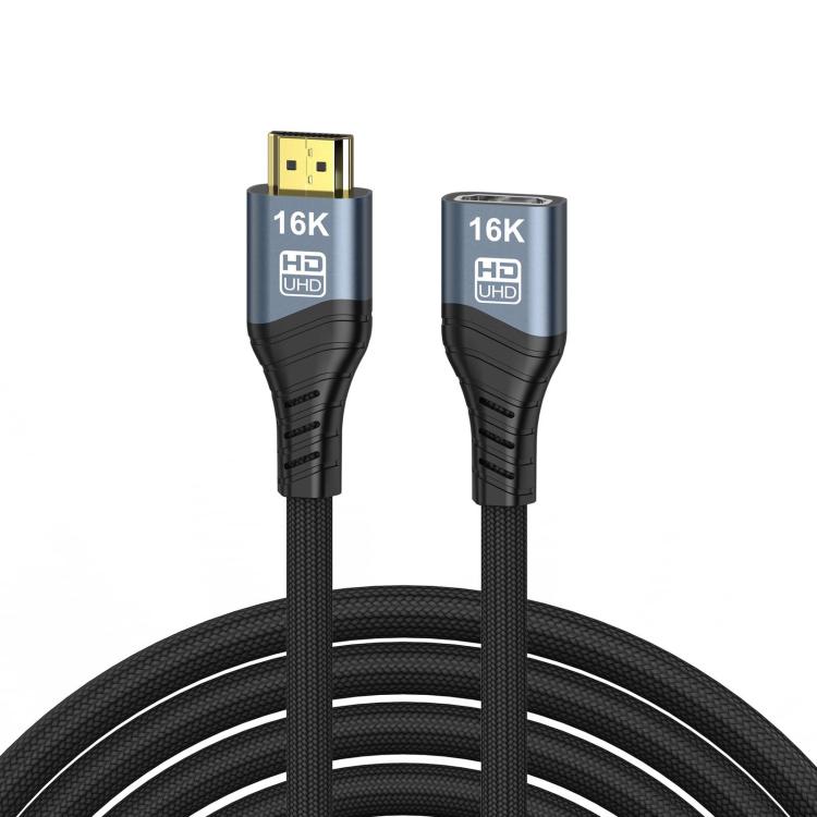 WG236 HDMI 2.2 Male to HDMI 2.2 Female 16K 60HZ HD Adapter Cable, Length:1.5m