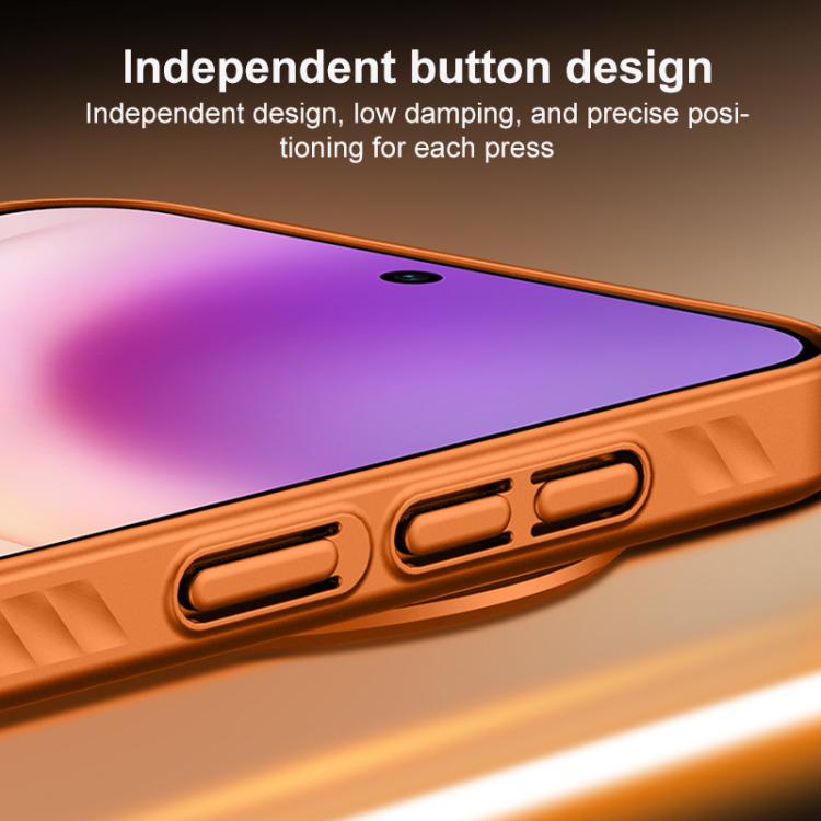 For vivo X300 Pro Ice Crystal Solid Color U-Shaped Magnetic Invisible Lens Holder Frosted Phone Case