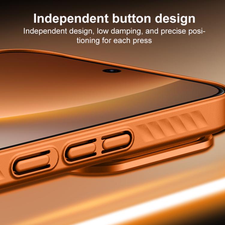 For Redmi K90 Pro Max Ice Crystal Solid Color U-Shaped Magnetic Invisible Lens Holder Frosted Phone Case