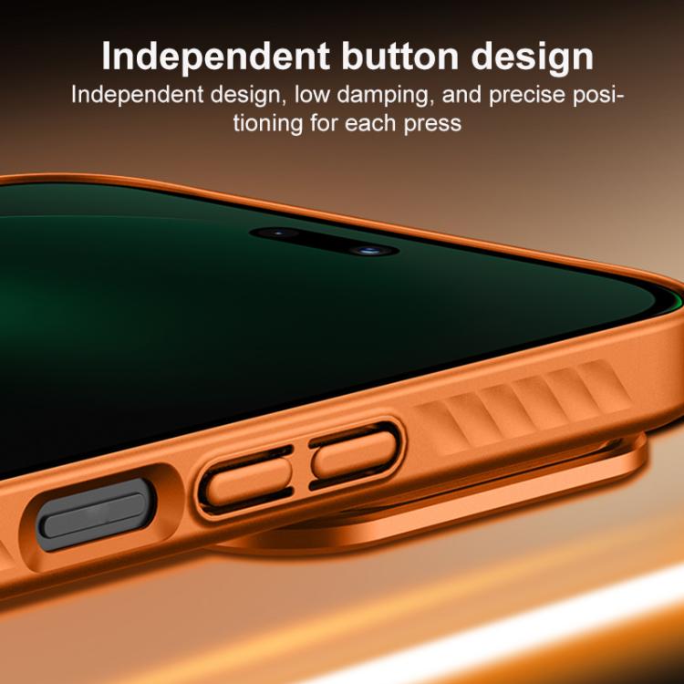 For Huawei nova 15 Pro Ice Crystal Solid Color U-Shaped Magnetic Invisible Lens Holder Frosted Phone Case