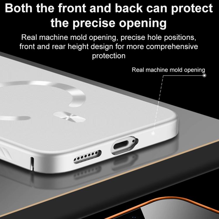 For Huawei Mate 80 Pro Ice Crystal Solid Color U-Shaped Magnetic Invisible Lens Holder Frosted Phone Case