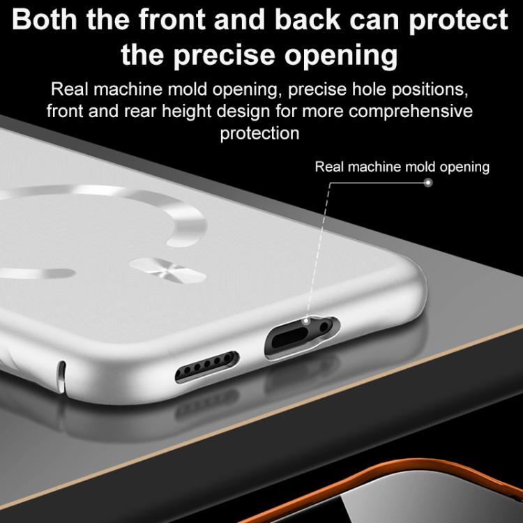 For Huawei Pura 70 Ice Crystal Solid Color U-Shaped Magnetic Invisible Lens Holder Frosted Phone Case