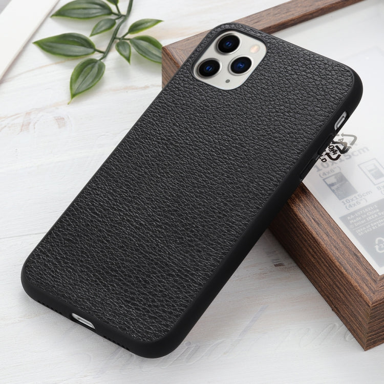 For iPhone 12 mini Litchi Texture Genuine Leather Folding Protective Case