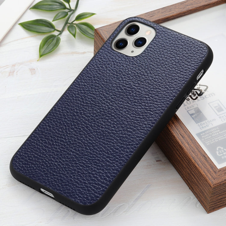 For iPhone 12 mini Litchi Texture Genuine Leather Folding Protective Case