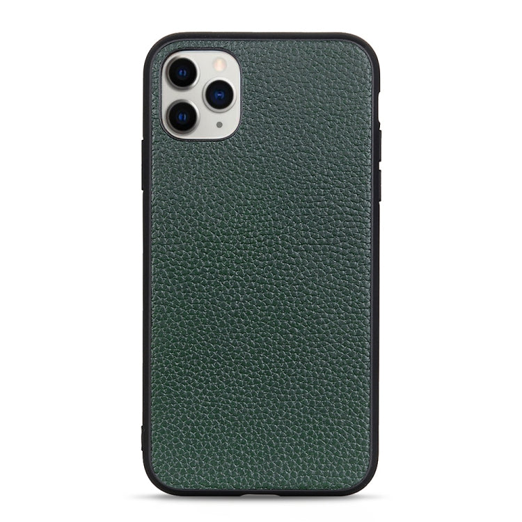 For iPhone 12 mini Litchi Texture Genuine Leather Folding Protective Case