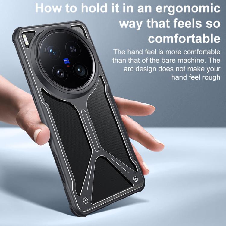 For vivo X200 Ultra Ice Shield Hollow Heat Dissipation TPU Phone Case