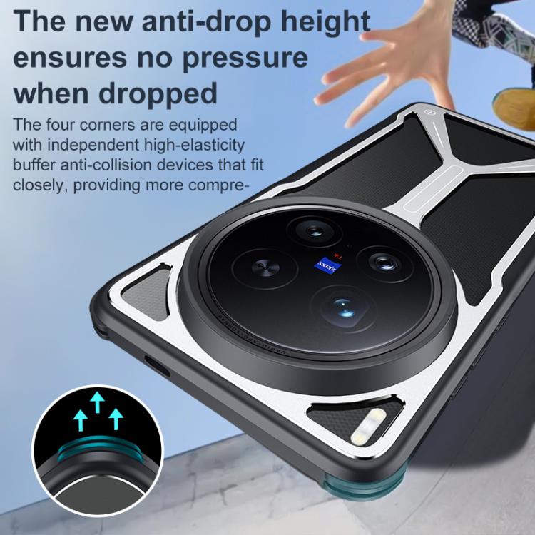 For vivo X200 Ultra Ice Shield Hollow Heat Dissipation TPU Phone Case
