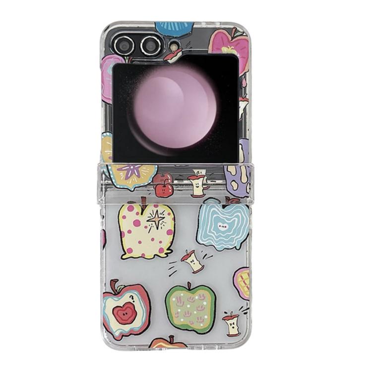 For Samsung Galaxy Z Flip6/5 Painted Apple Pattern Shockproof Phone Case