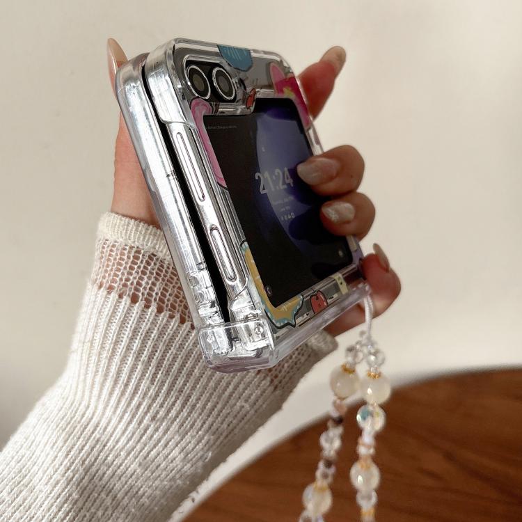 For Samsung Galaxy Z Flip7 5G Painted Apple Pattern Shockproof Phone Case