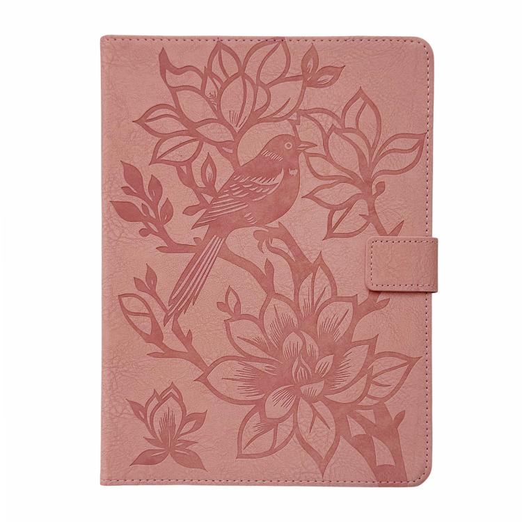 For iPad Air 13 2026 / 2025 / 2024 Magpie Embossed Vegan Leather Smart Tablet Case
