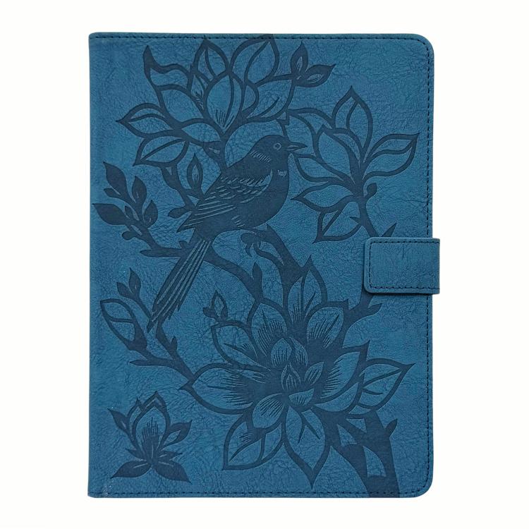 For iPad Air 13 2026 / 2025 / 2024 Magpie Embossed Vegan Leather Smart Tablet Case