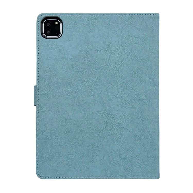 For iPad Pro 11 2025 / 2024 Magpie Embossed Vegan Leather Smart Tablet Case