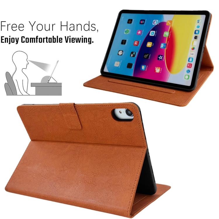 For iPad 2025 / 2022 Magpie Embossed Vegan Leather Smart Tablet Case