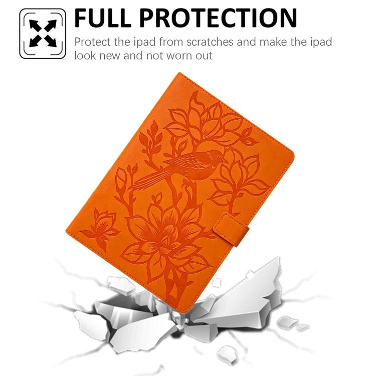 For iPad 2025 / 2022 Magpie Embossed Vegan Leather Smart Tablet Case