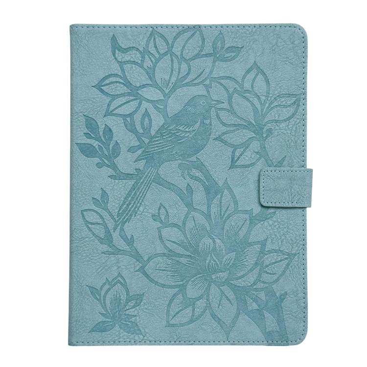 For iPad mini 2024 / mini 6 Magpie Embossed Vegan Leather Smart Tablet Case