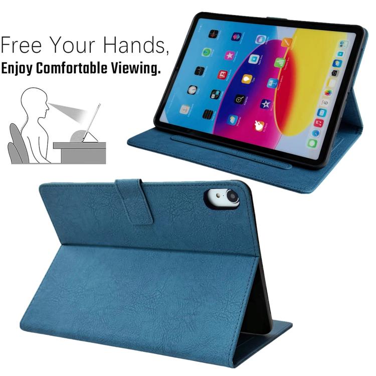 For iPad mini 2024 / mini 6 Magpie Embossed Vegan Leather Smart Tablet Case