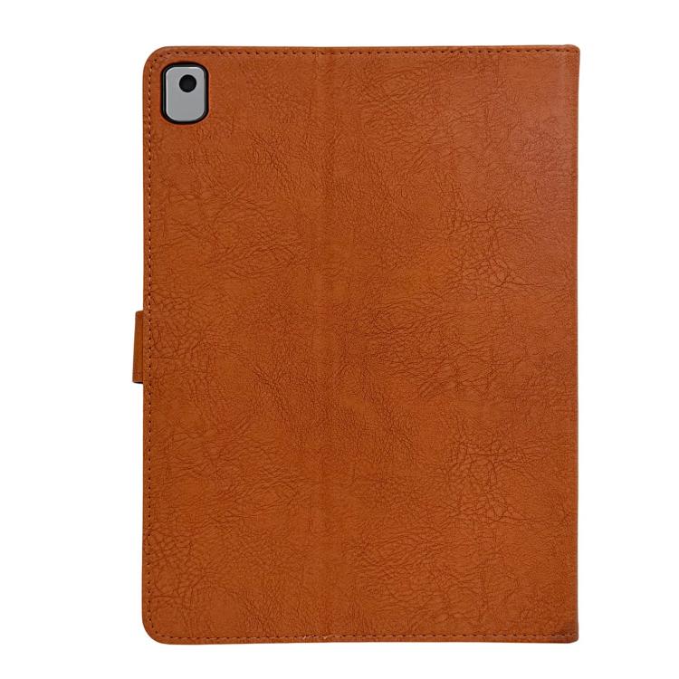 For iPad 10.2 2021 / Air 10.5 Magpie Embossed Vegan Leather Smart Tablet Case