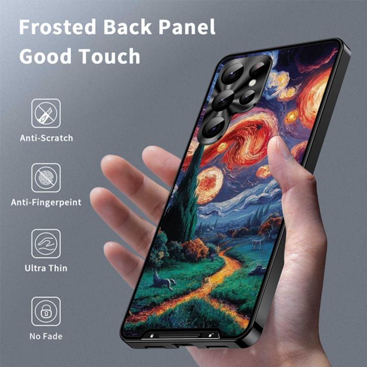 For Samsung Galaxy S26 Ultra 5G Metal Frame UA Color Printed Magnetic Shockproof Phone Case