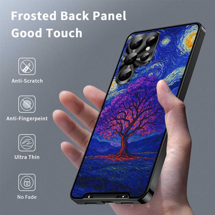 For Samsung Galaxy S26 Ultra 5G Metal Frame UA Color Printed Magnetic Shockproof Phone Case