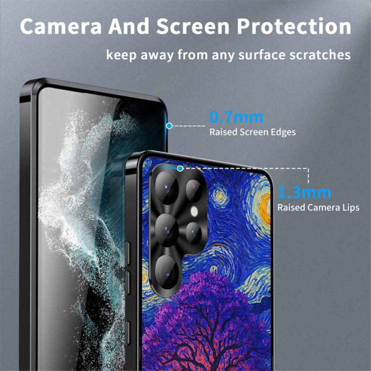 For Samsung Galaxy S26 Ultra 5G Metal Frame UA Color Printed Magnetic Shockproof Phone Case