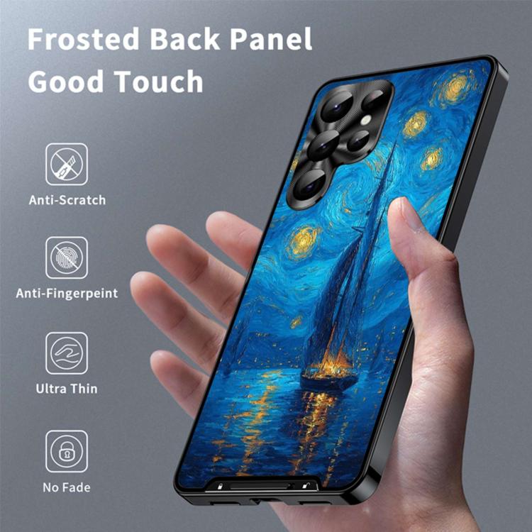 For Samsung Galaxy S26 Ultra 5G Metal Frame UA Color Printed Magnetic Shockproof Phone Case