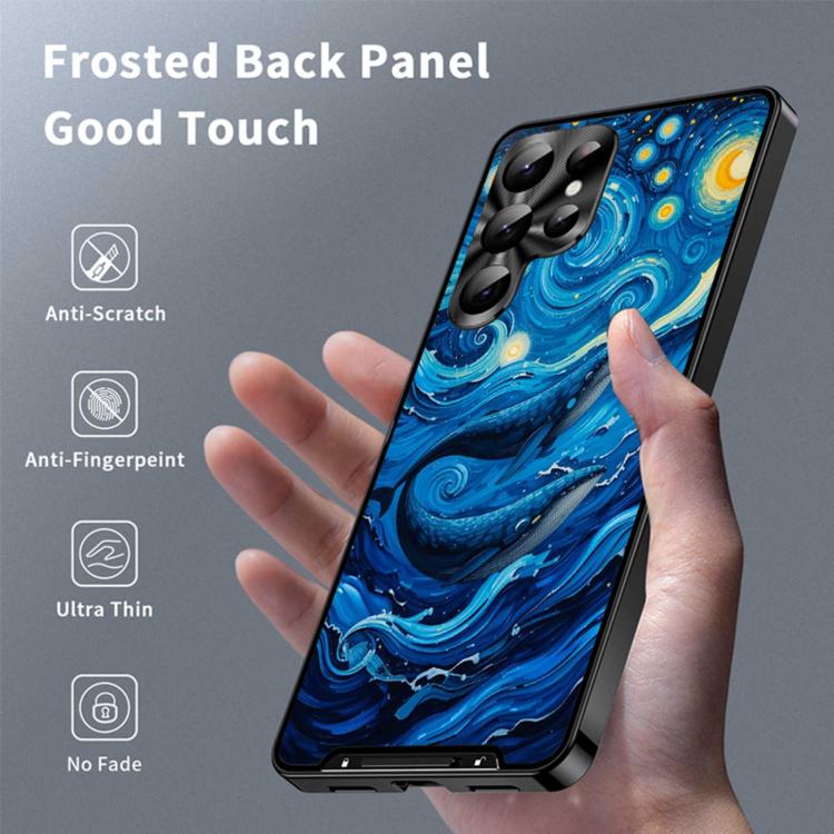 For Samsung Galaxy S26 Ultra 5G Metal Frame UA Color Printed Magnetic Shockproof Phone Case