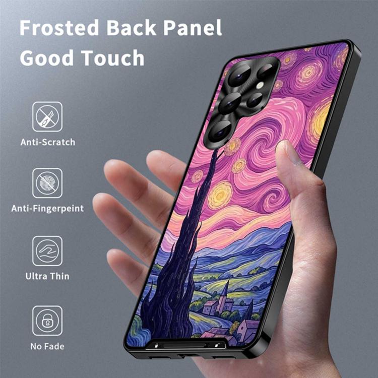 For Samsung Galaxy S25 Ultra 5G Metal Frame UA Color Printed Magnetic Shockproof Phone Case
