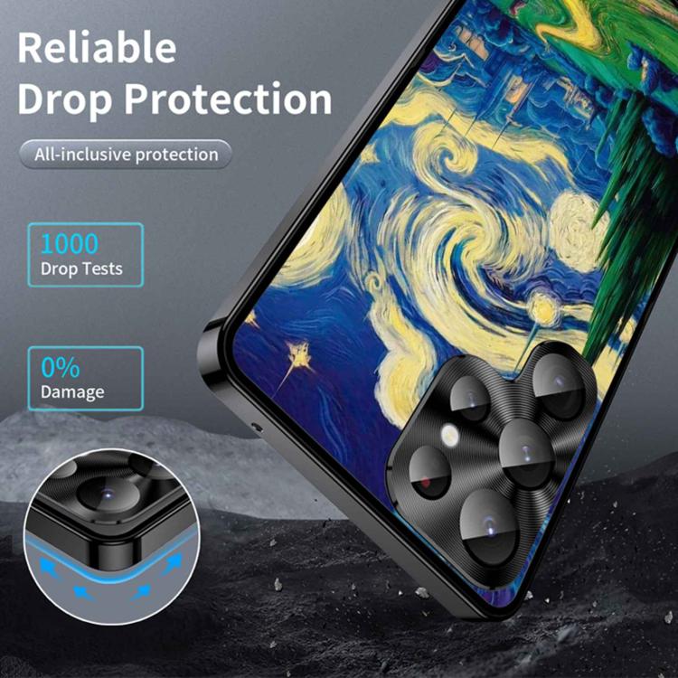 For Samsung Galaxy S25 Ultra 5G Metal Frame UA Color Printed Magnetic Shockproof Phone Case
