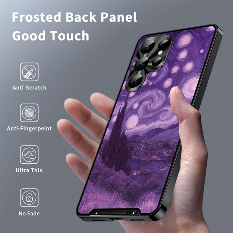 For Samsung Galaxy S24 Ultra 5G Metal Frame UA Color Printed Magnetic Shockproof Phone Case