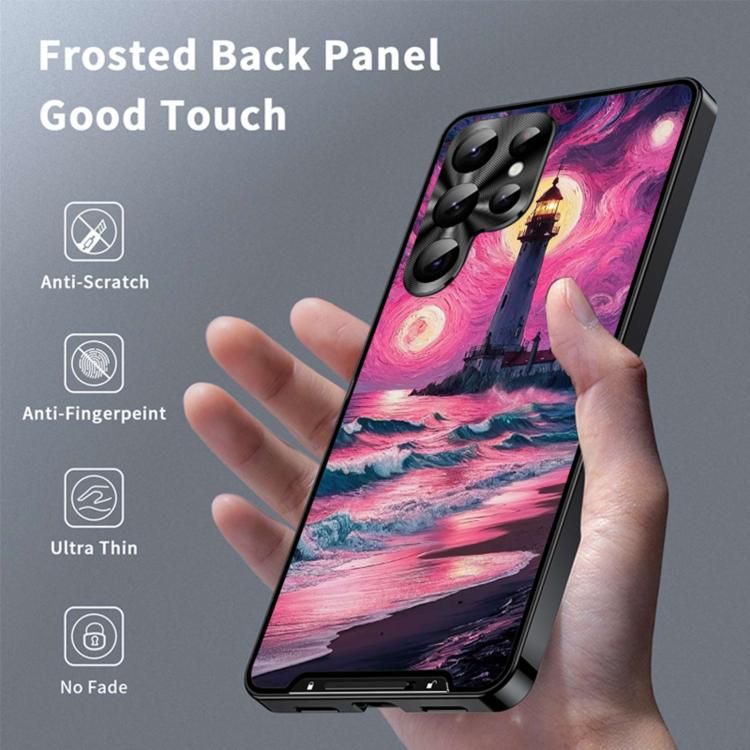 For Samsung Galaxy S24 Ultra 5G Metal Frame UA Color Printed Magnetic Shockproof Phone Case