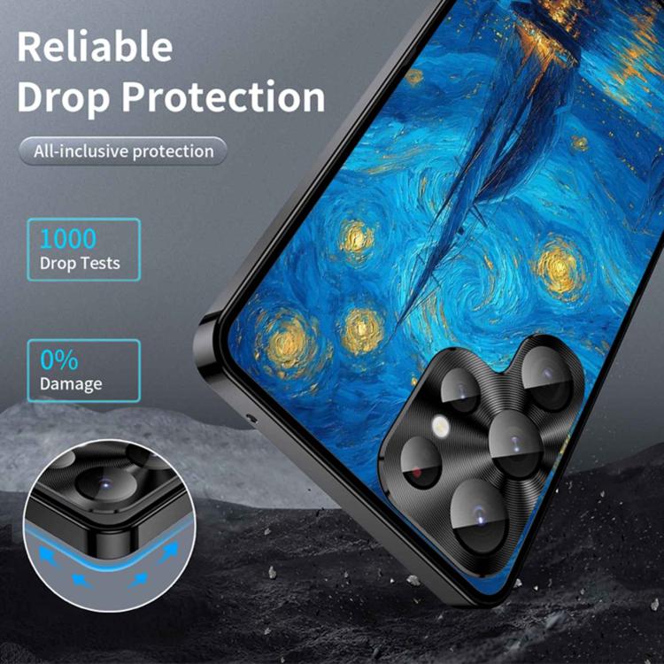 For Samsung Galaxy S24 Ultra 5G Metal Frame UA Color Printed Magnetic Shockproof Phone Case