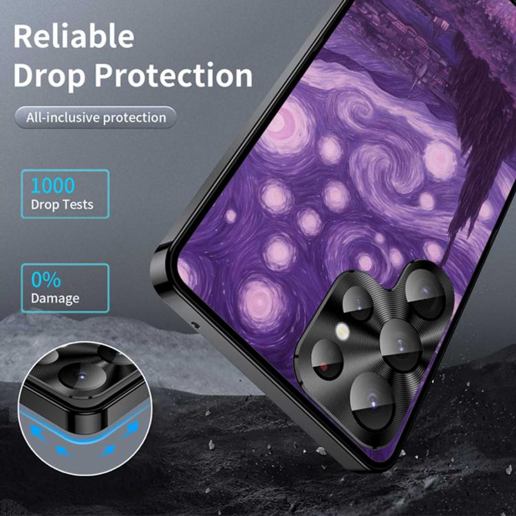For Samsung Galaxy S23 Ultra 5G Metal Frame UA Color Printed Magnetic Shockproof Phone Case